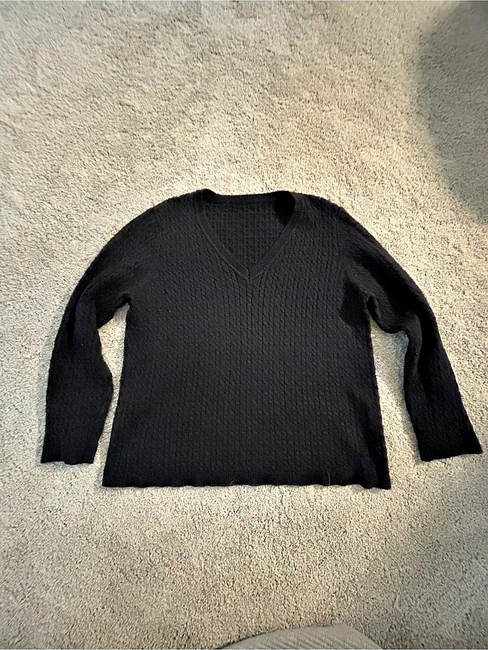 Black V-Neck Sweater